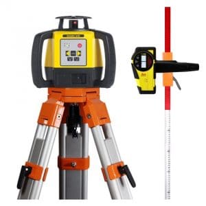 Leica Rugby 640 rotationslaser inklusive RE120 och stativ