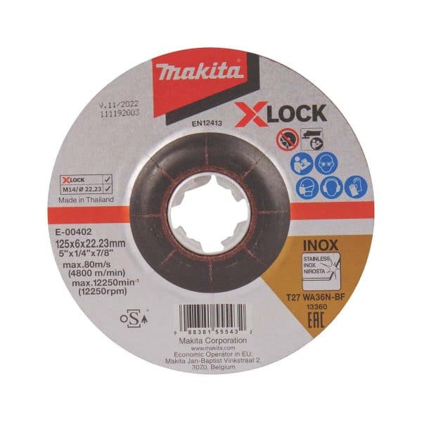 Makita Slipskiva X-Lock, 125 x 6 mm E-00402